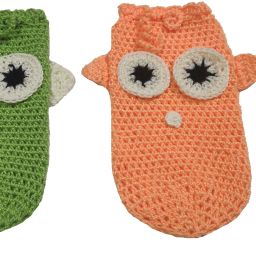 Baby feeding bottle cover for 250 ml / Thread knitted baby bottlr cover / Set of 2 covers-image-57