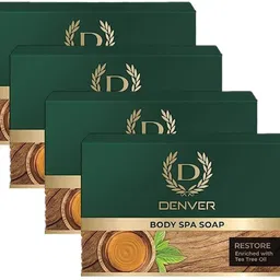 denver Restore Body Spa Soap - 125GM Each (Pack of 4) | Enriched With Tea Tree Oil-picture-37