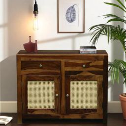 woodsworth from pepperfry Albans Sheesham Wood 2 Door Sideboard in Provincial Teak Finish-picture-38