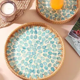 habereindia Serving Trays | Tray Big | Serving Tray Set | Trays For Decoration | Tea Trays For Serving - Medium-picture-23
