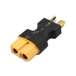 SafeConnect Nylon T-Connector Male to XT-60 Female Connector Battery Adapter Lead-picture-5