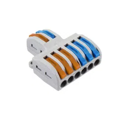 PCT-SPL-62 0.08-2.5mm 6:2 Pole Wire Connector Terminal Block with Spring Lock Lever for Cable Connection-32