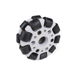 EasyMech Gray 100mm Double Glass Fiber Omni Wheel (BUSH TYPE ROLLER) High Quality-15