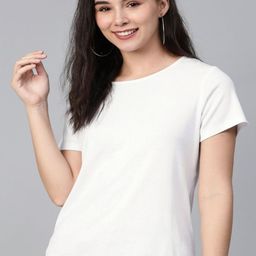 LIVAX COTTY Women Anti Odour Solid Round Neck Pure Cotton T-shirt-image-89