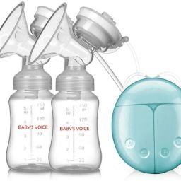 Double Breast Pumps, Breast Pump Safe Milk Storage Bottle Dual Control Milk Suction and Breast Massager Breast Care with USB and Lid for Baby Breastfeeding & accessories - Electric-image-7