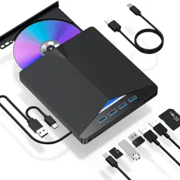 OG X NEXSA External CD/DVD Drive for Laptop USB 3.0 Type-C DVD Player Portable CD +/-RW External DVD Writer-10