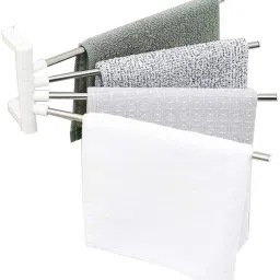 Stainless Steel 4 Layer Bathroom Towel Holder Rod Towel Rack Towel Hanger Steel Towel Holder-image-63