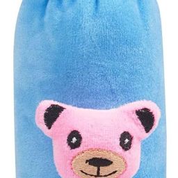 Rabbit Design Velvet Newborn Baby Feeding Bottle Cover (Blue)-image-84