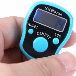gyanvi Mantra Jap Digital Finger Counting Machine, God Name,Visitors,All Vehicles, Counting Tally Machine (Multi Colors) (3 pcs) Digital Tally Counter image 2
