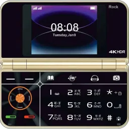 Rock Fold Mini Dual Sim Keypad Mobile with 2.8 Display Call & SMS-3