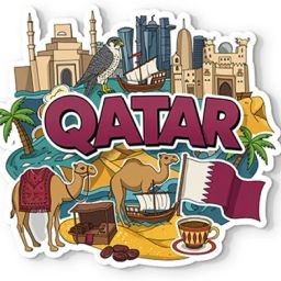Qatar 4mm Thick, Stylish Magnet for Fridge, Wardrobe & Metal Surfaces Fridge Magnet Pack of 1-image-81