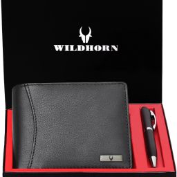 Men Formal Black Genuine Leather RFID Wallet-image-71