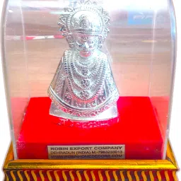 Shree Khatu Shyam 92.5% Silver Plated Statue (Hindu Deity Idol) Decorative Showpiece-13.97 cm-image-38