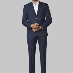 park avenue Men 2 Piece Set Checkered Suit-picture-36