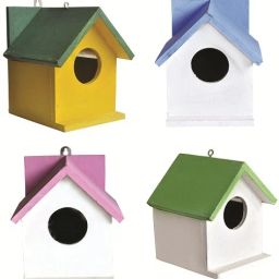 Blue and White Bird House Combo of 4 Bird House-4