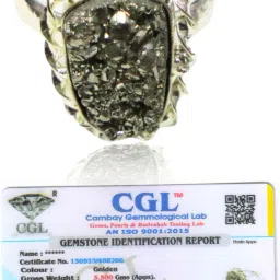 Pyrite Stone Ring Stone Crystal Ring-image-23