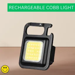 LED COBB Light With Keychain Flashlight 4Light Mode & Folding Bracket BottleZ102 4 hrs Torch Emergency Light-19