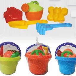 Beach Toys Set For Kids, 6 Pcs Toys Comfort Material Bucket Tool Kit-13