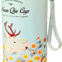 (500-ML_White) Hot & Cold Flower Animal Printed Design Bouquet Water Bottle 500 ml Water Bottle-image-69