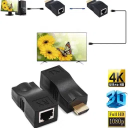 Sancy HDMI Extender Over Cat5e/Cat6 to RJ45 Adapter Lan Adapter image 5