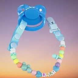 Baby soother with chain 1Pcs Baby Pacifier Clips Children For Baby - Pack of 1 - VN002 Soother-24