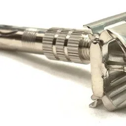shilpokuthi Classic Double Edge Safety Razor, Butterfly Open with Decorative Head, Men image 3