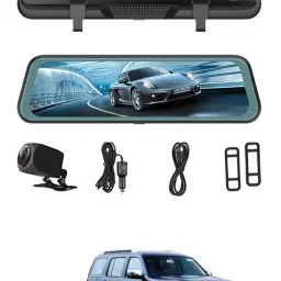 9.66 inch Dash Cam Screen Starlight Night Vision Universal For Car 91 Black LED-image-77
