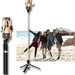 GETGETO 170cm Selfie Stick with Detachable Bluetooth Remote Tripod, Monopod Kit, Tripod Kit-14