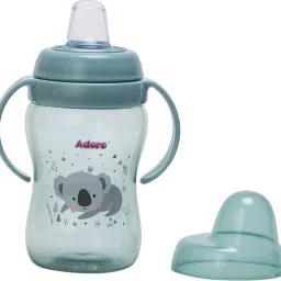 adore Hoop a Loop 2 in 1 Sipper Cup with Handle & Dust Free Cap- Multi Use image 4