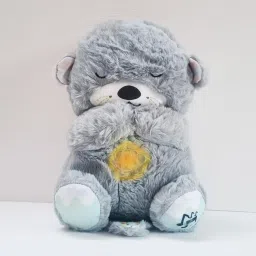 Breathing Teddy Bear Plush Sound Machine Baby with Music, Lights & Breath Motion - 30 cm-image-23