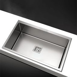 21 X 18 X 10 HANDMAD KITCHEN SINK SOUND PROOF SINGLE BOWL MATT FINISH Stainless steel Matt Finish_A154 Vessel Sink-image-59