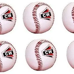 cw Pack Of 6 Outdoor Indoor Game Practice Training PU Soft Baseball-picture-11