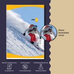 navneet Youva Soft Bound Long Book 21x29.7 cm Single Line 100 Pages Regular Notebook Single Line 100 Pages image 2