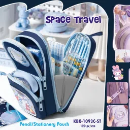 Pencil pouch School Stationery Box Multipurpose Zipper Geometry Box-image-31