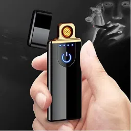 Meraki Wonder Premium USB Flameless Cigarette Lighter for Men | Smart Touch Rechargeable Windproof Lighter Cigarette Lighter Cigarette Lighter image 2
