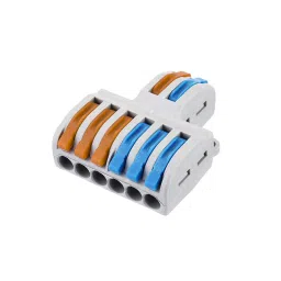 PCT-SPL-62 0.08-2.5mm 6:2 Pole Wire Connector Terminal Block with Spring Lock Lever for Cable Connection image 4