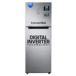 SAMSUNG 236 Litres 3 Star Frost Free Double Door Convertible Refrigerator with Digital Inverter Compressor with Display (RT28C3733S8/HL, Elegant Inox)-image-12