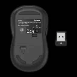 Hama MW-650 Wireless Optical Mouse (Bluetooth, 6-Button, 182617) Wireless Optical Gaming Mouse with Bluetooth image 3