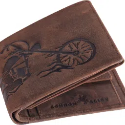 Men Brown Genuine Leather RFIDWallet - Mini-image-50