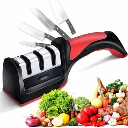Manual Kitchen,2 Stage Tool for Knives (Carbon ) Knife Sharpening Steel-11