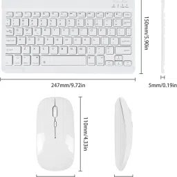 FKU Wireless Keyboard & Mouse For Android Windows PC Tablet Combo Set image 4