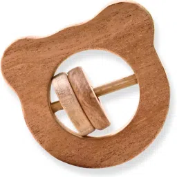 Neem Wood Baby Teethers | Wooden Teething Toys for Babies 3+ Months Teether-image-1