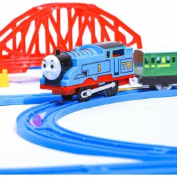 Battery Operated Train Toy Track Set for Kids with Sound & Flashing Light-5