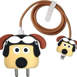 Jape Silicon Protective Case for Apple 20W & 18W iPhone Adapter Charger, Dog Cable Protector-image-73