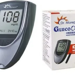 accumed Dr.Morepen Meter with 50 strips Glucometer image 2
