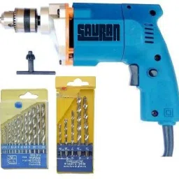 Power With bits for wood,iron,wall Multicolour/10mm/300watt/230v/2600 rpm Drill Machine with Warranty S2 Pistol Grip Drill-19