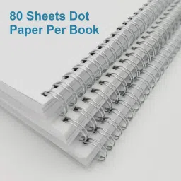 twone Spiral Dot Grid Notebook - A5 Bullet Dotted Journal A5 Notebook Dotted 80 Pages image 5