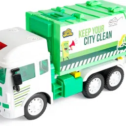 my first wheels Friction Powered Realistic Garbage Truck Toy image 2