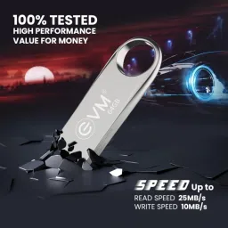EVM EnVault USB 2.0 Flash Drive-High Performance 64 GB Pen Drive Compatible with Desktop Computer USB 2.0 Metal Case image 2