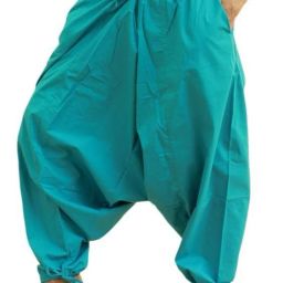 Solid Rayon Men Harem Pants-image-12
